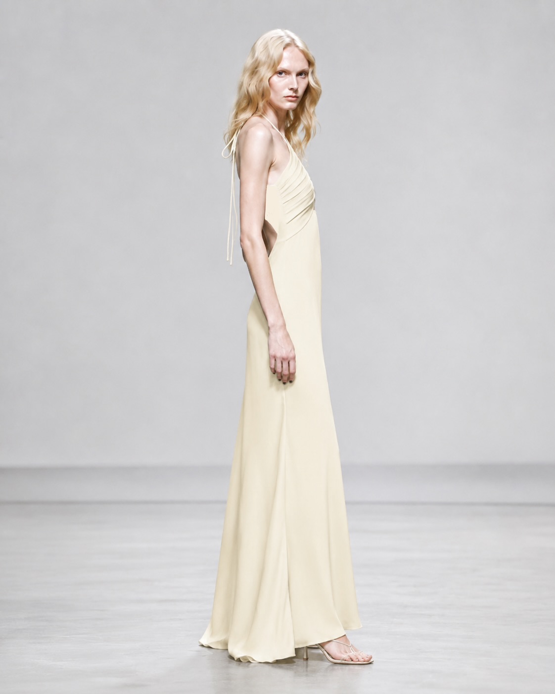 Halter Gown with Cutout