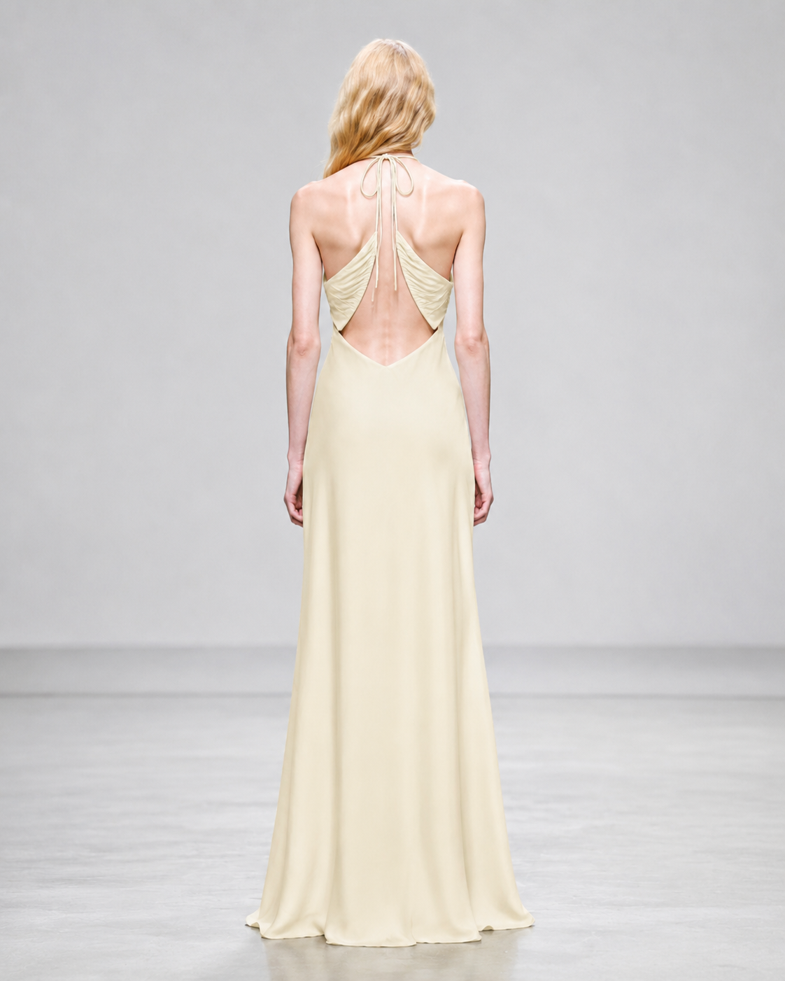 Halter Gown with Cutout