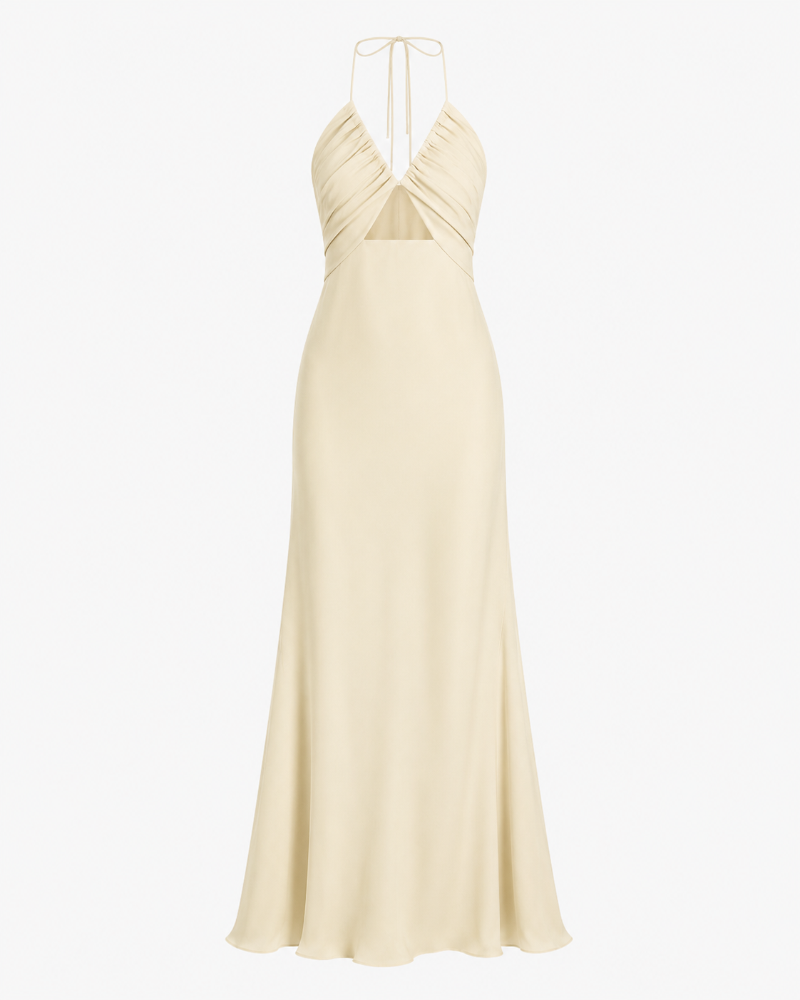 Halter Gown with Cutout