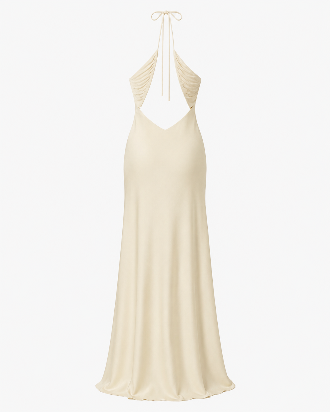 Halter Gown with Cutout