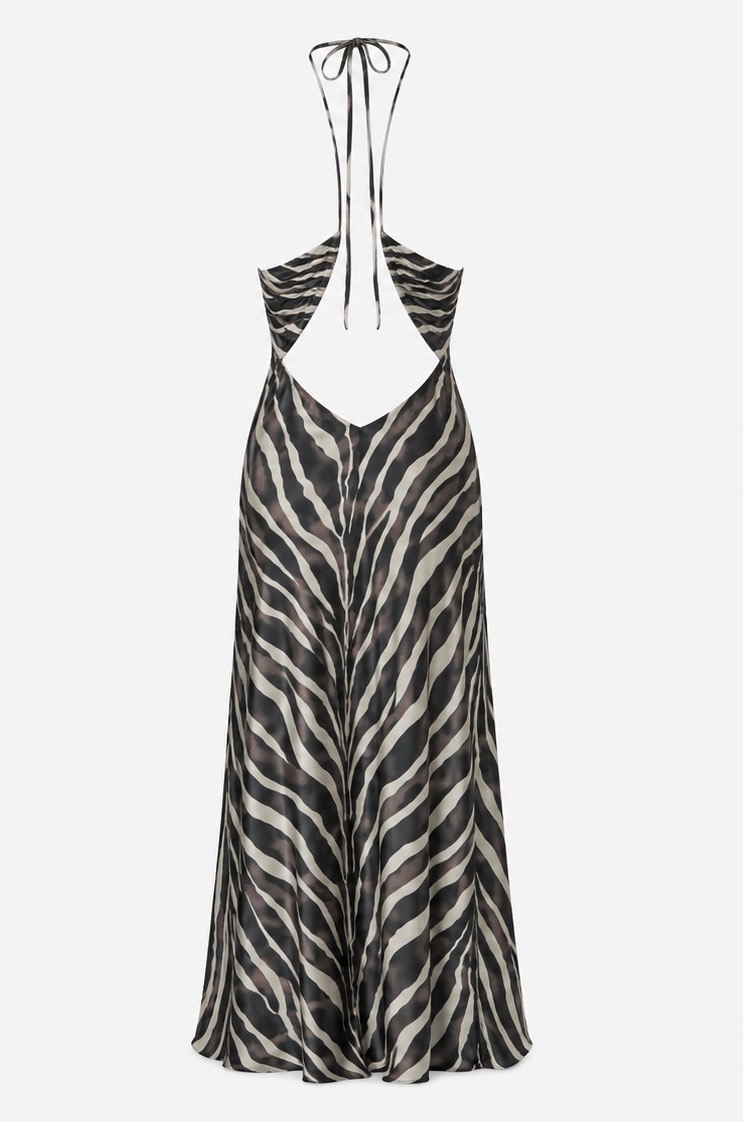Halter Gown with Cutout
