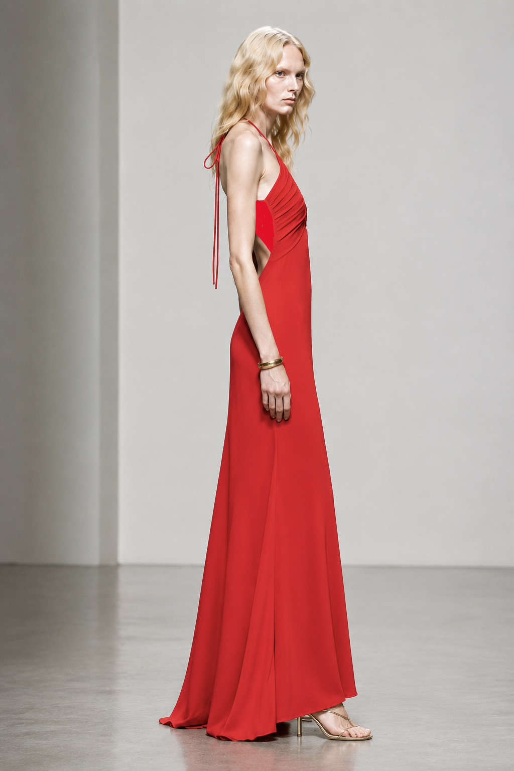 Halter Gown with Cutout