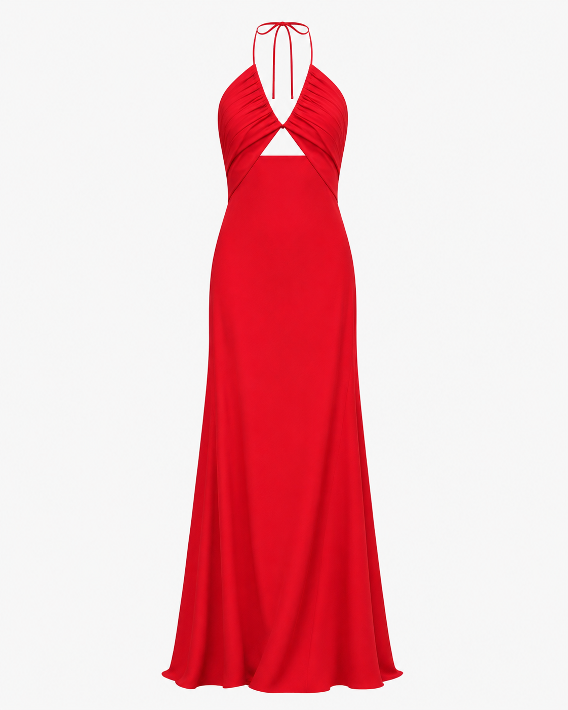 Halter Gown with Cutout