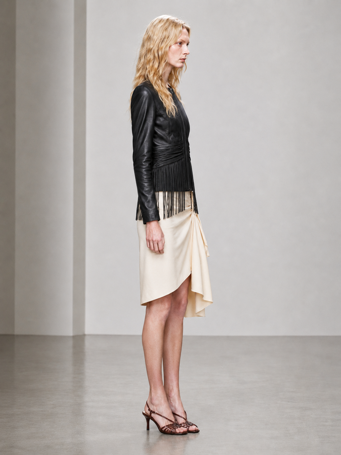 Leather Fringe Jacket