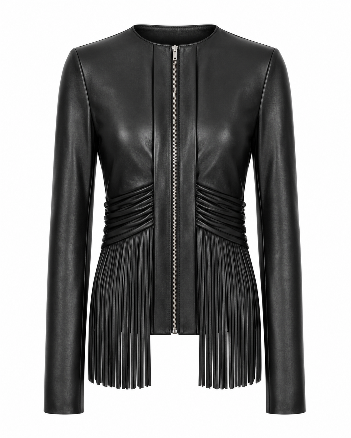 Leather Fringe Jacket