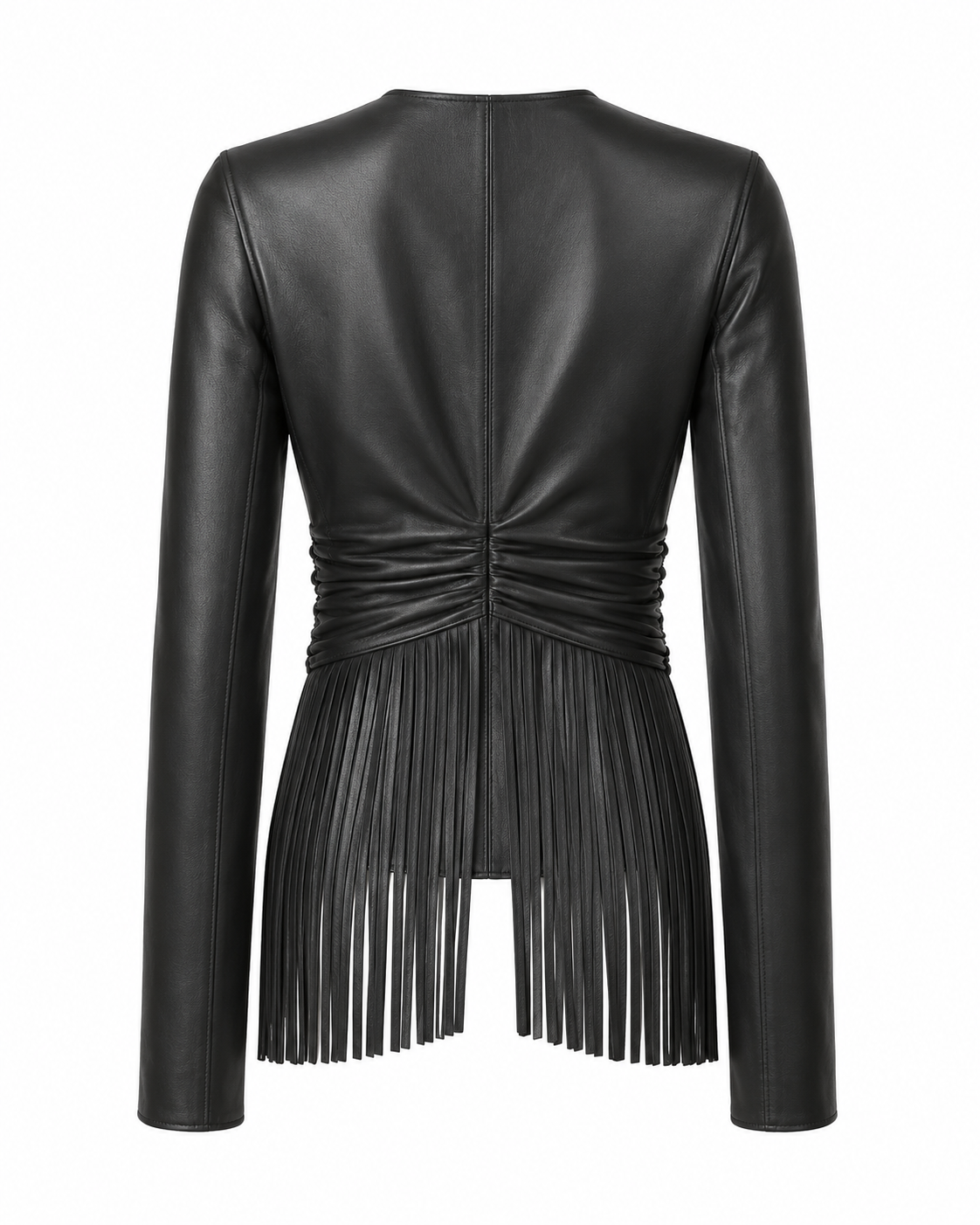 Leather Fringe Jacket
