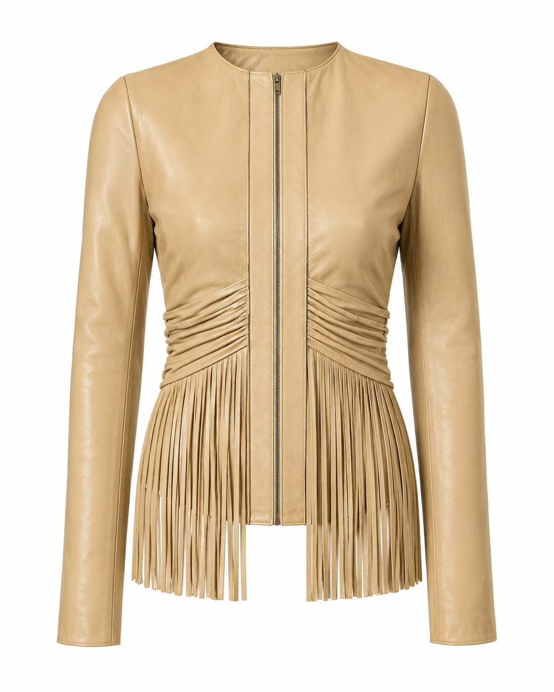 Leather Fringe Jacket