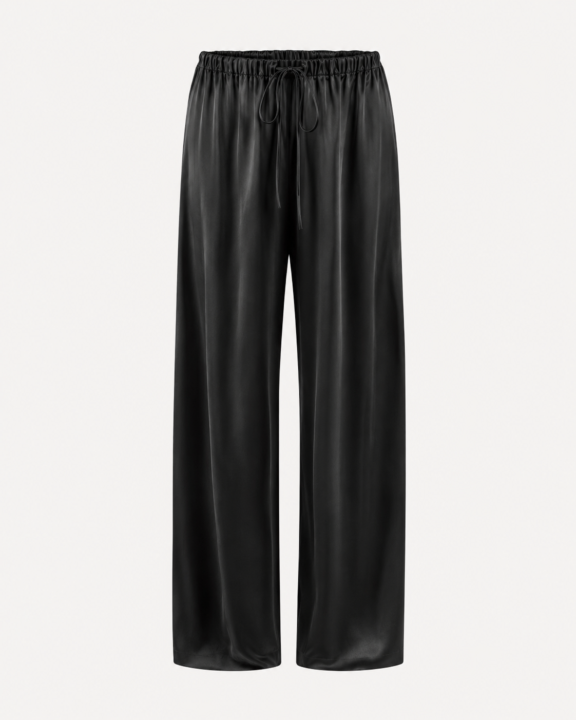 Wide-Leg Satin Pants
