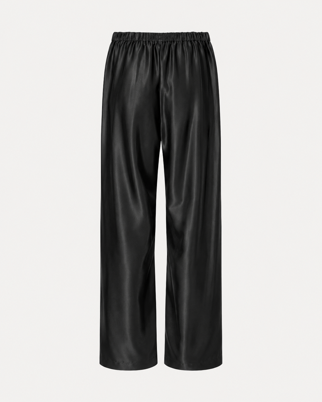 Wide-Leg Satin Pants