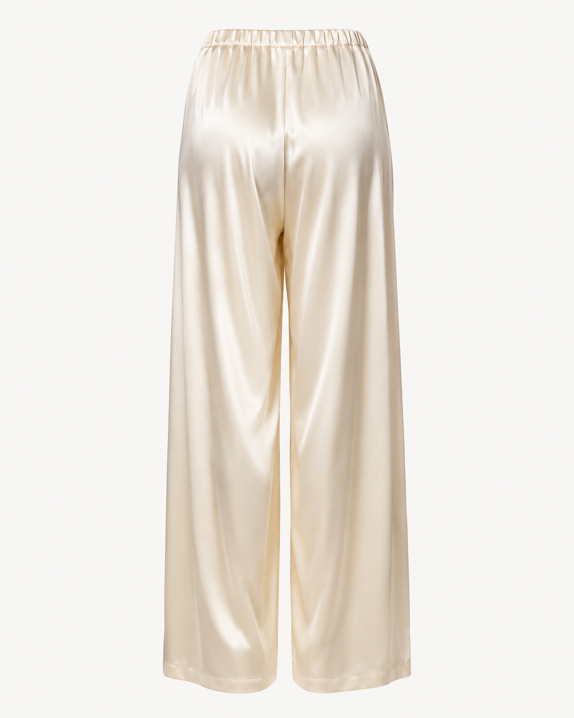 Wide-Leg Satin Pants