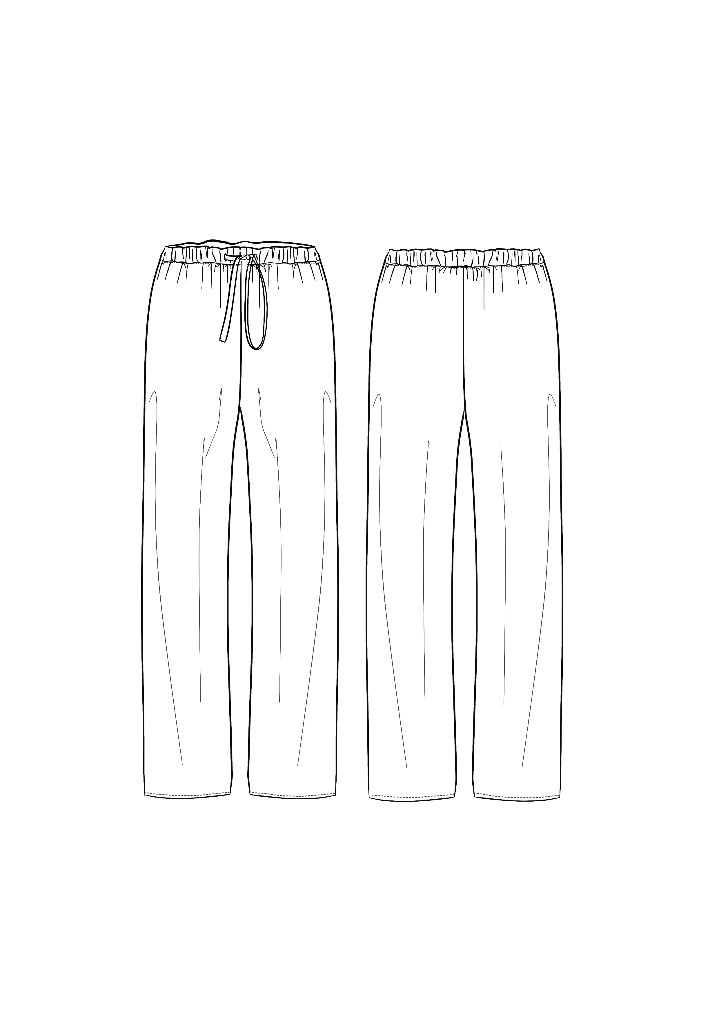 Wide-Leg Satin Pants